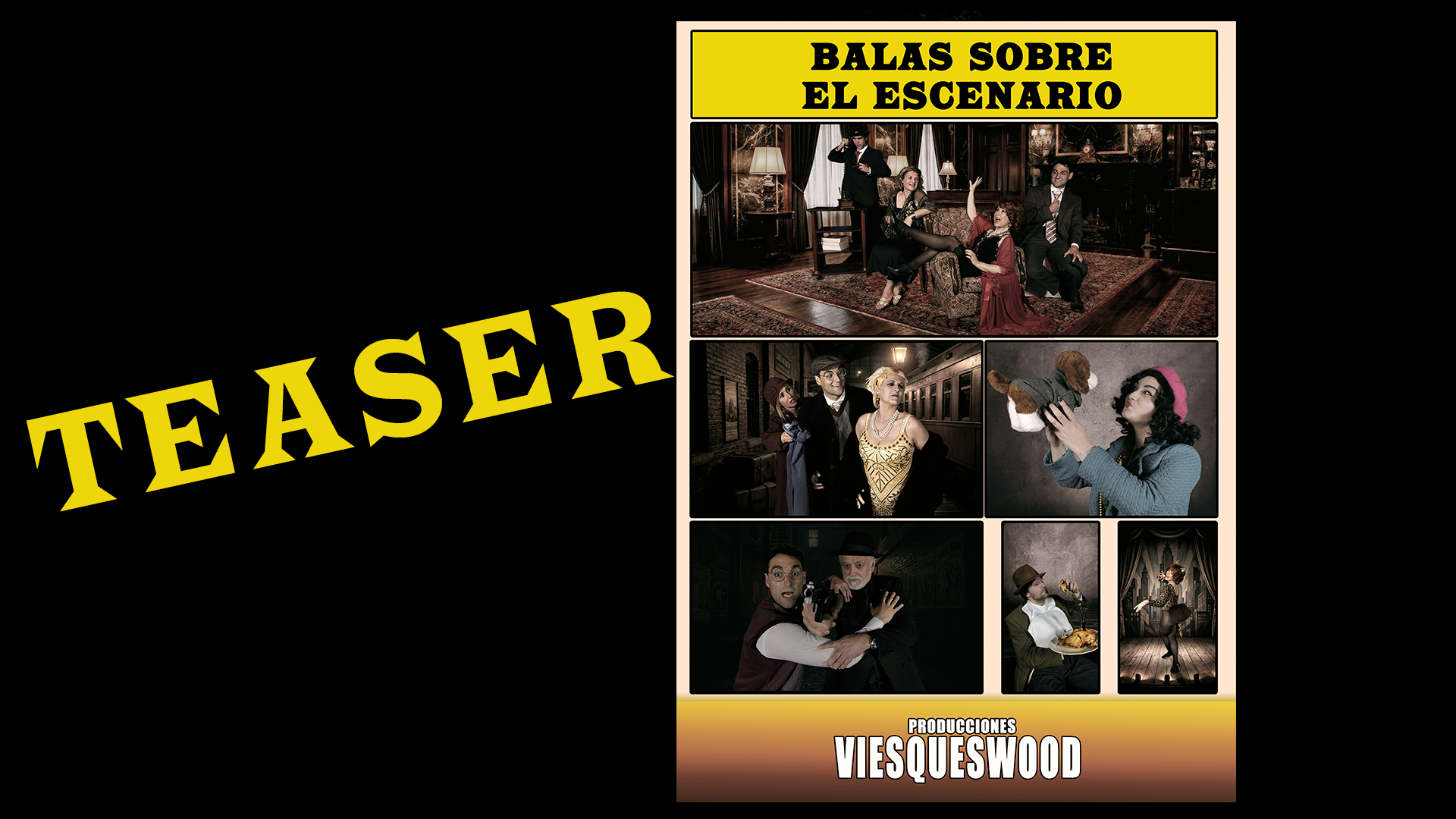 Teaser Balas sobre el escenario